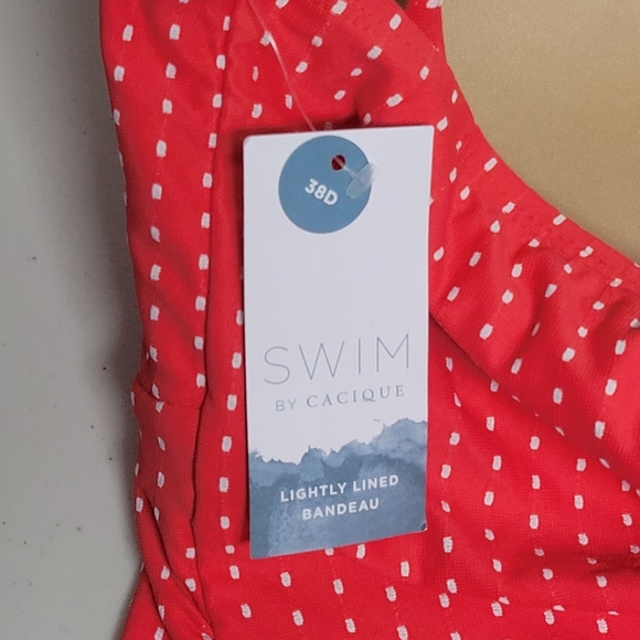 Cacique NWT Swim Tankini Top Size 38D. - Picture 5 of 9